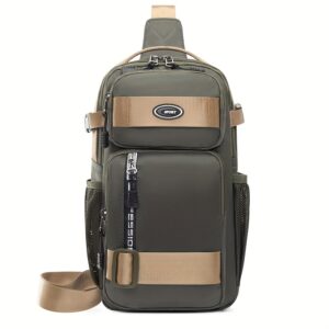 1pc Men's New Chest Bag, Casual Short-distance Travel Multifunctional Business Commuting Large Capacity Crossbody Bag